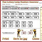 thai lottery lucky numbers generator crack